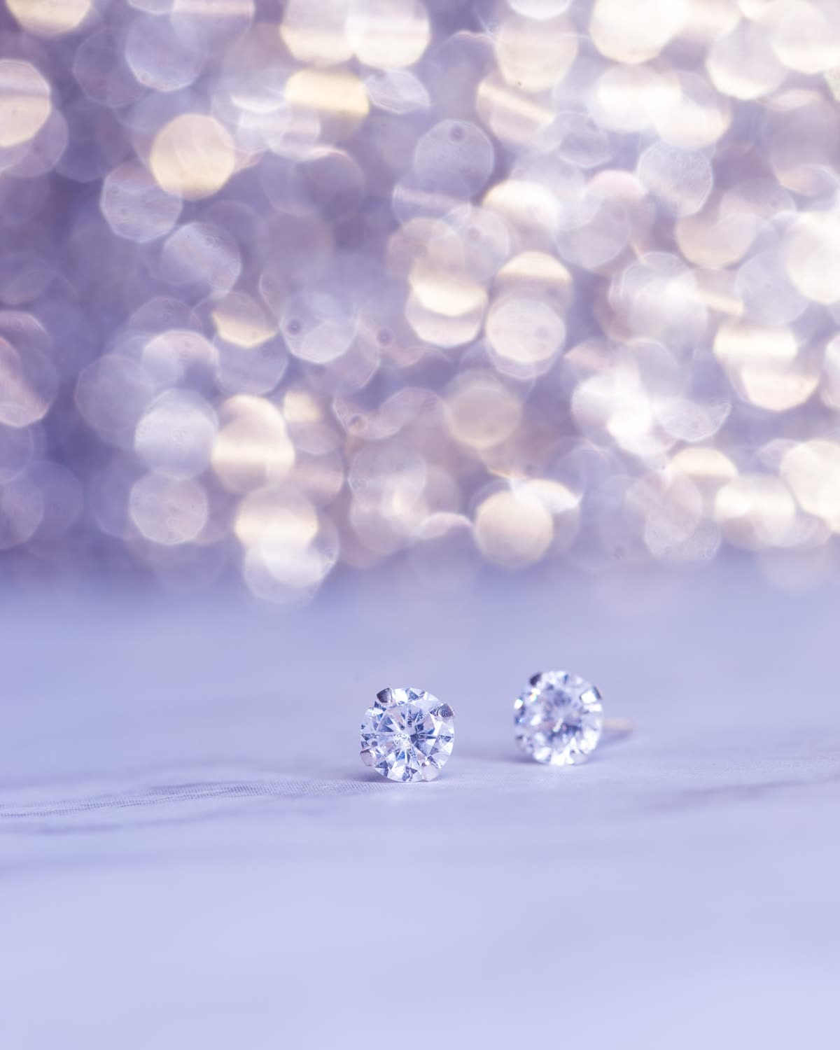 Brincos de diamante, 2 quilates cada