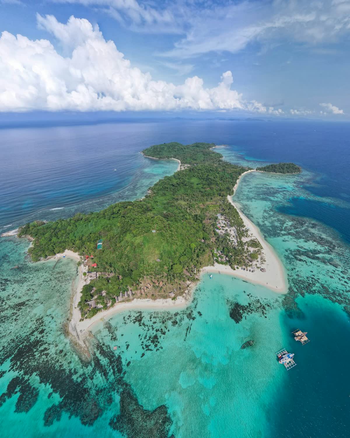 Ilha particular no Pacífico Sul